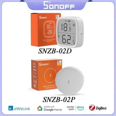 SONOFF SNZB-02P/02D Temperature Humidity Sensor Zigbee Monitor Smart Home Automa