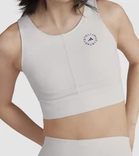 $85 Adidas Women's White Stella Mccartney Training Crop Top Size S