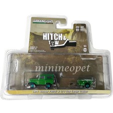 GREENLIGHT 1972 NISSAN PATROL & 1/4 TON CARGO TRAILER 1/64 GREEN 32250 A  Chase