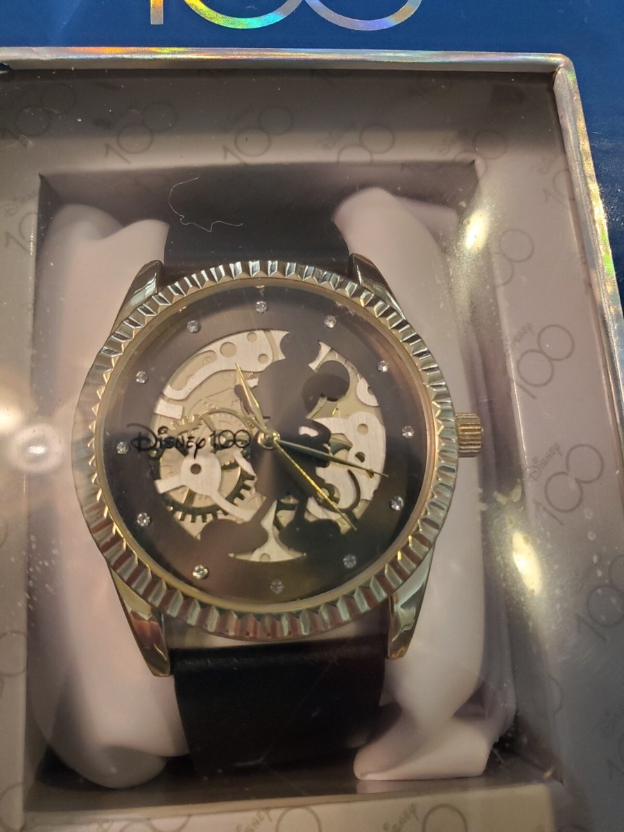 100 Years Disney Mickey Mouse Collector Black Wrist Watch  display picture 2
