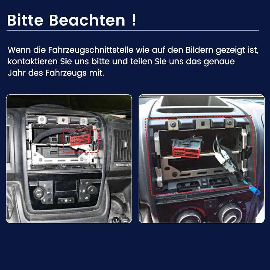 9.5'' Carplay Für Fiat Ducato 2007-2023 Android 14 Autoradio GPS Navi WIFI DAB+ - Bild 3 von 4