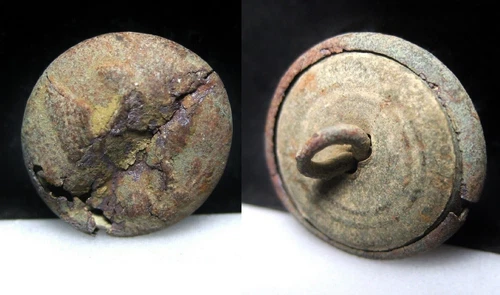 Stafford County VA Civil War Relic Dug Union Winter Camp Eagle Cuff/Cap Button
