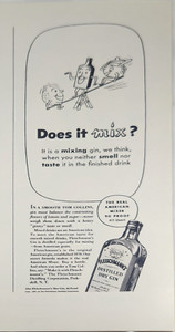 1937 Fleischmanns gin Vintage Ad does it mix