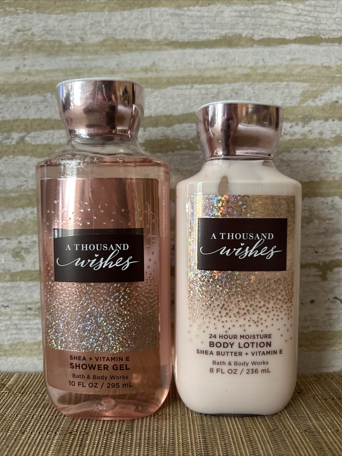 Bath & Body Works Shower Gel & Lotion Set ~ A THOUSAND WISHES ~ FULL SIZE ~ NEW