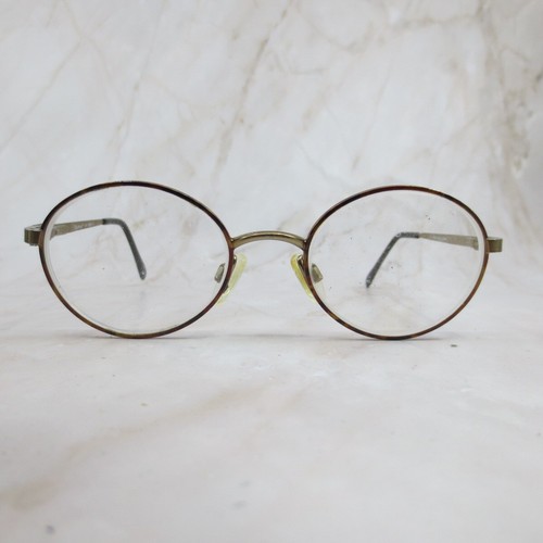 Charmant Eyeglasses Frame Unisex 4714 Brown Metal Tortoise Round Full Rim 125