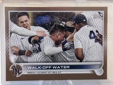 2022 Topps Gold #119 Walk-Off Water/Gleyber Torres/Miguel Andujar