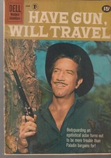 DELL WESTERN ADVENTURE HAVE GUN WILL TRAVEL 9 1961 RARE 1ST PRINT VF