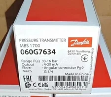 NEW Danfoss MBS1700 060G7634 Pressure Transmitter