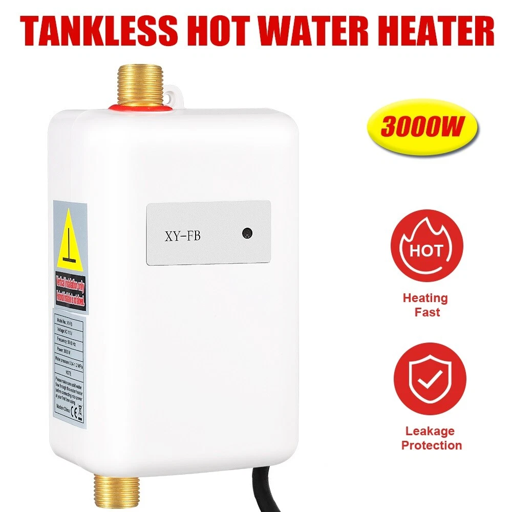 1x Electric Tankless Small Instant Hot Water Heater for Kitchen Sink 3000W  110V | eBay