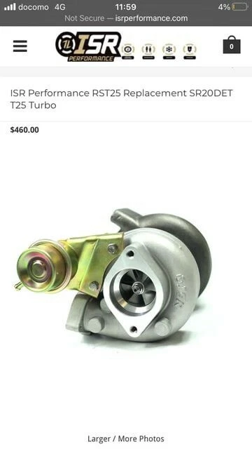 ISR Performance, Turbo, Turbo Cargador, Silvia, Nissan, S13, S14, S15, T25 Foto 3 de 3