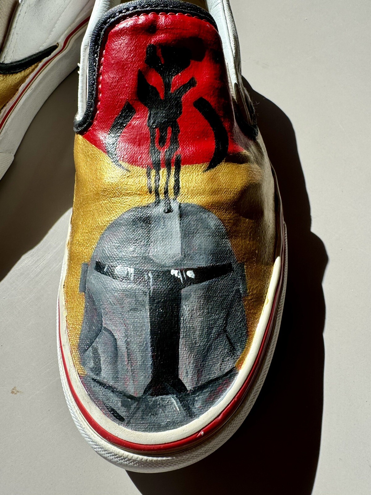 Star Wars Mandalorian Vans Shoes- Hand Painted Baby Yoda Grogu