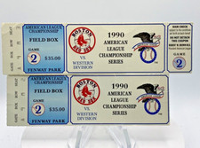 Red Sox Ticket Stubs 1990 AL Championship Series- Game 2
