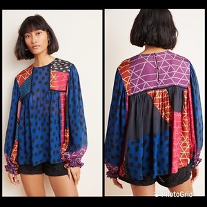 eclectic peasant blouse anthropologie