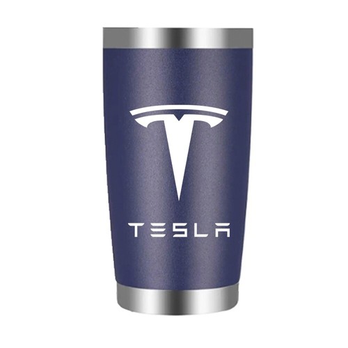 Bicchiere isolato Tesla Elon Musk 20 oz nero bianco rosso navy - Foto 2 di 10