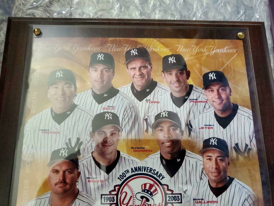 NEW YORK YANKEES 100th Anniversary Plaque 1903 - 2003 #'ed 506