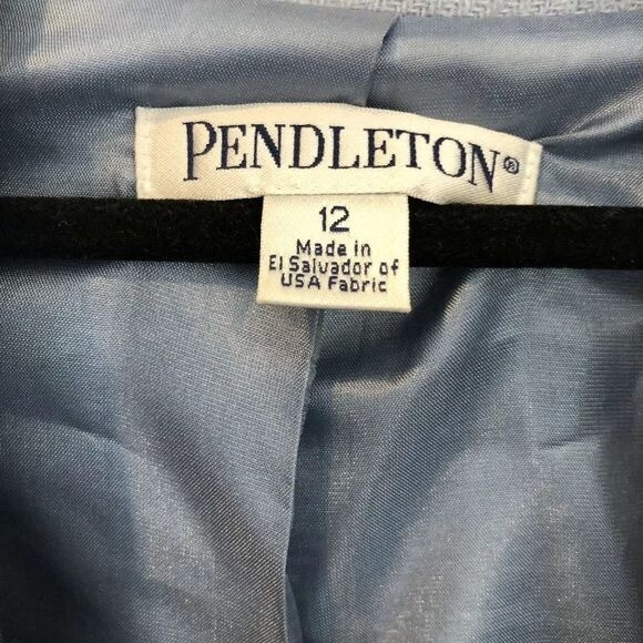 Pendleton Size 12 Virgin Lambswool Wool Tartan Pl… - image 5