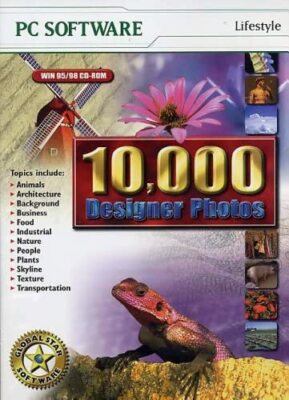 Vintage Global Star 10,000 Designer Photos Windows PC CD-ROM (1999)