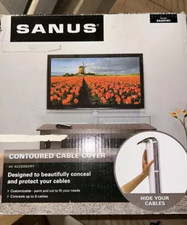 Sanus SA304-W1 Cable Management Wall Cord Hider for TVs, White