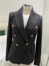 Walter Baker Smart Blazer Suit Jacket, Black, Size S