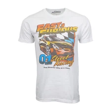 FAST AND FURIOUS QUARTER MILE AT A TIME T SHIRT OFFICIAL ITEM
