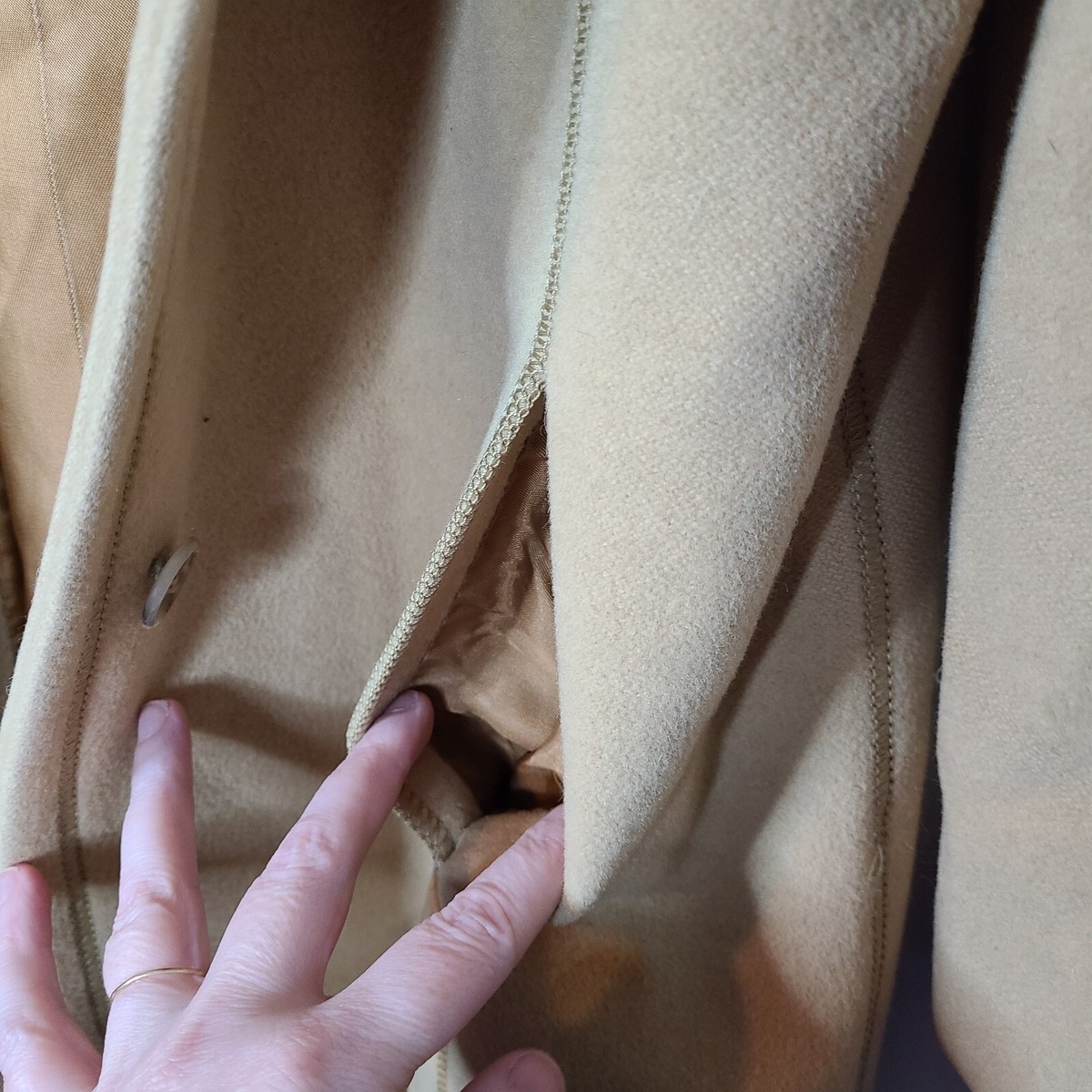 Searle Studio Brown Long Line Hooded Jacket View 3