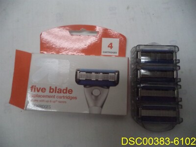 Men's 5 Blade Cartridges - 4 ct - up & up 024500105515