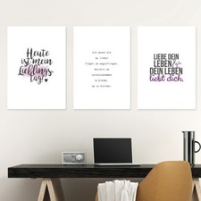 JUNIWORDS Poster Liebe & Leben verschiedene M...