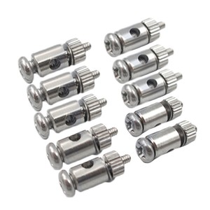 Lot De 10 Tiges De Poussée Et Connecteurs Pour Servomoteurs - En Aluminium, Réglables Et Pliables - Pour Modèles Réduits RC, Avions, Bateaux, Robots - 2