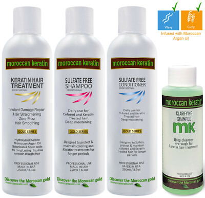 Moroccan Keratin 250ml Brazilian Blowout Keratin Hair Treatment Professional Set