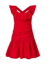 Marlo Girls Nutcracker Dress Size 9-10 Red Copper Blend Fancy Luxe Holiday NWT