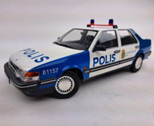 wonderful diecast-modelcar 1/18 SAAB 9000 CD TURBO 1990 "POLIS" Sweden