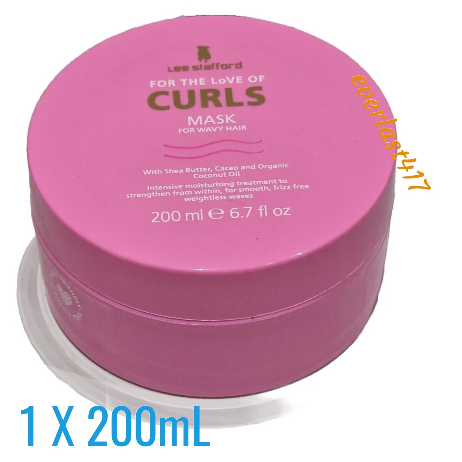 Lee Stafford For The Love Of Curls Mask Wavy Hair Shea Butter 200ml defines curl
