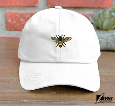 HONEY BEE DAD HAT EMBROIDERED  BASEBALL CAP QUEEN BEE ADJUSTABLE BACK BUCKLE CAP