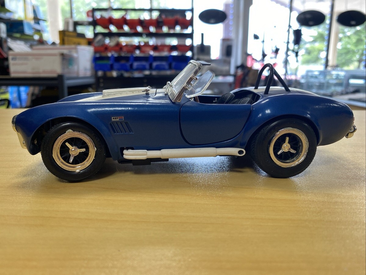 1964 Shelby Cobra 427 Roadster Blue ERTL Diecast Model 1:18 Scale