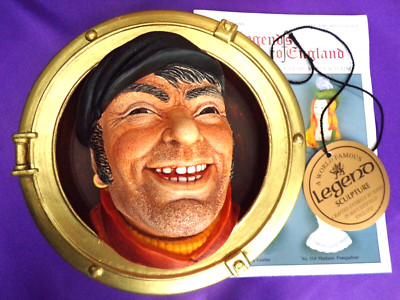 SEAMAN Nr. 2 BULLAUGE LEGEND PRODUKTE KREIDEGESCHIRR KOPF BOSSONS F WRIGHT - VERPACKT