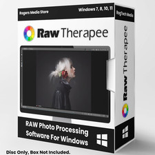 Raw Therapee Photo Editing Software, RAW Image Editor for Windows on CD-ROM