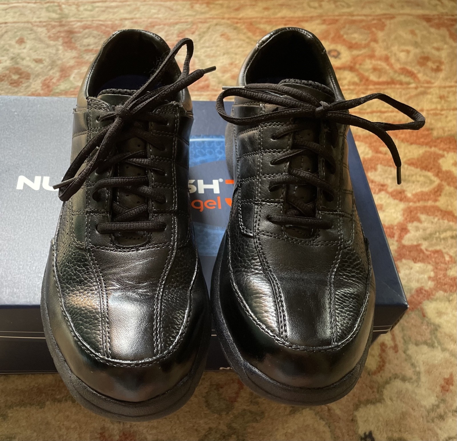 SAOLA Scarpe da passeggio uomo Nunn Bush 3.0 Comfort Gel Marty in pelle nera nuove con scatola taglia 10 5 M