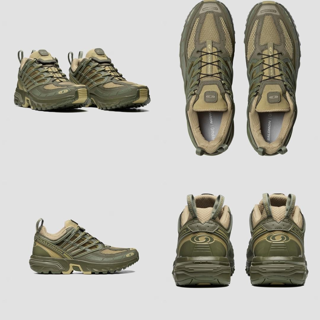 Sneakers Salomon ACS Pro Green da uomo 7.0US 6.5UK come nuove con scatola trail running