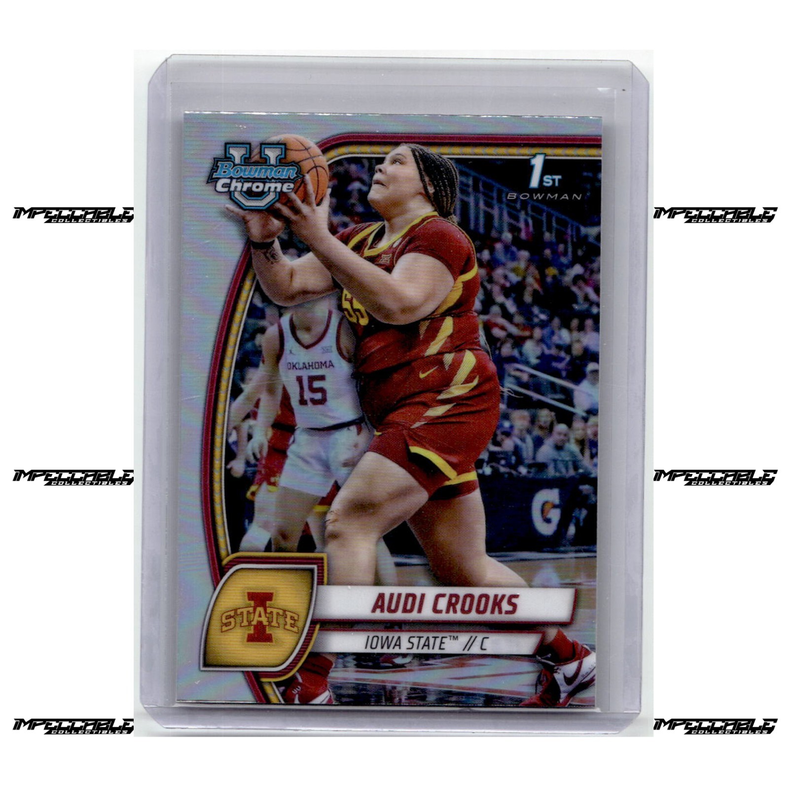 2024-25 Bowman U Chrome - #9 Audi Crooks Rookie Refractor Bowman 1st