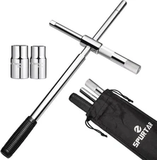 Extended 4 Way Lug Wrench, Tire Iron Lug Nut Wrench, Tire Nut Remover Tools 1/2