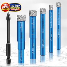 6 PCS Diamond Drill Bits Set for Porcelain, Ceramic, 6mm, 8mm, 10mm, 12mm