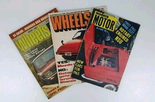 Wheels Magazine 1969 & 1979, Modern Motor 1964 Mazda Rotary R100 Monaro Lot Of 3