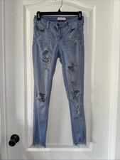 Cello Women  s Distressed Skinny Jeans Size 1