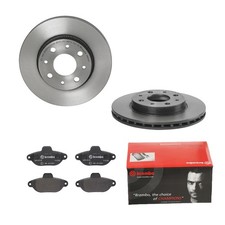 BREMBO BREMSSCHEIBEN Ø240MM + BREMSBELÄGE VORNE FÜR FIAT PANDA FIAT FORD