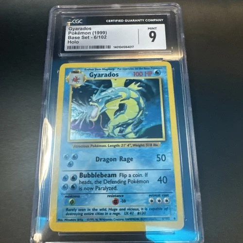 Gyarados Pokemon (1999)  Base Set Holo 6/102 CGC 9