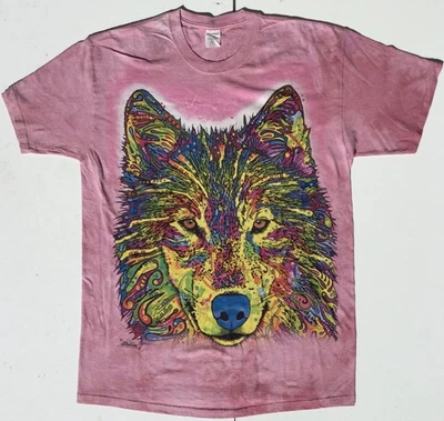 Camiseta The Mountain Coral Tie Dye The Wolf Dean Russo Hombres L NUEVA NOS 2013 - Imagen 1 de 4
