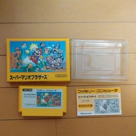 Super Mario Bros. Famicom software with box explanation! Operation confirmed