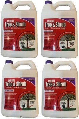 Bonide 611 1 Gallon Annual Tree and Shrub Borer Miner Insect Control -Pack of 4