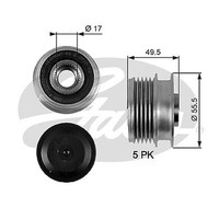 Gates OAP7079 Spanner + Riemenscheiben FüR Mercedes-Benz Klasse A (168) 1,7 44K