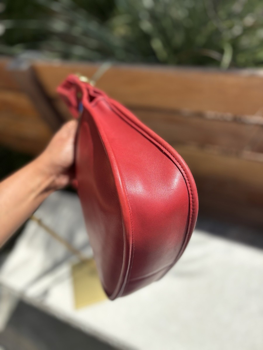 Vintage Coach Saddle Bag - 9988 - RED - USA 1997 | eBay